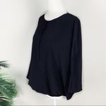 Akris Punto  black silk relaxed fit blouse Photo 3