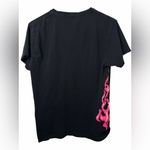 Bad Bunny Band Tee T Shirt Black Pink Fire Flames Size M Photo 1