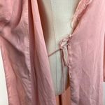 Victoria's Secret  Long Pastel Pink Robe Vintage Gold Label Photo 4