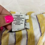 Rachel Zoe Linen Jumpsuit Wide Leg Striped Sleeveless Casual Vacation Size 12 Photo 3