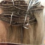 Ash Blonde 100% Human hair Clipin 22 Inch 9pcs Photo 2