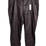 Sanctuary NWT Dark Brown Faux Leather Leggings Pants Edgy 24W Photo 0