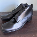 Judith Y2K Wellington Black Side Zip Loop & Button Ankle Boots Size 8.5 Photo 0