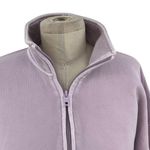 Aritzia Tna Sweatfleece Cozy Fleece Mega 1/2 Zip Sweatshirt Purple Size 2 Medium Photo 1