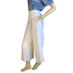 Ralph Lauren LAUREN  ECRU LINEN CROPPED WIDE LWG TROUSERS (8) Photo 4