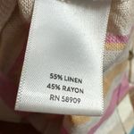 Westbound Pastel Striped Linen Blend Sleeveless Dress Summer Beach Vacation Outfit Sz 2XL Photo 4