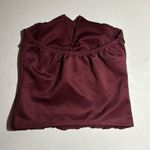 Charlotte Russe  Strapless Twist Front Tube Top | Wine Red | Size M Photo 1
