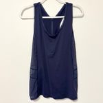 Lululemon  Embodiment Tank Top Size 10 Navy Blue Women’s Mesh Athletic Photo 2