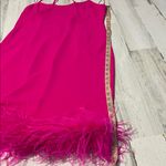 Amanda Uprichard  Marianna Midi Dress in Hot Pink Size Medium. Photo 8
