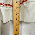 Something Navy  White Contrast Stitch Sweatshirt Womens L Casual Oversized Photo 8