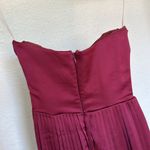 House Of CB ‎ XS D-DD  'Marcella' Berry pleated georgette maxi dress NWOT Photo 9