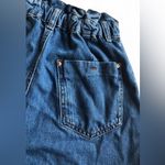 ZARA  Women's short Blue 100% Cotton with elastic waist Size 2 Photo 5