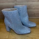 Chase and Chloe  Lesedi Rhinestone Glitter Chunky Heel Booties - Size 7.5 Photo 1