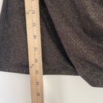 Ann Taylor  Sleeveless Metallic Faux Wrap Top Brown Gold Sparkle Size Smal Photo 7