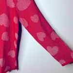 Coldwater Creek Fresh Red Lots of Love Sweater Size MP Photo 5