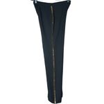 SemSem Black Dress Pants with Gold Beaded Side Seam Detail Size 2 Photo 7