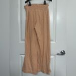 Free People FP Beach Smocked Wide Leg Pants XS Tan Buttons Photo 1