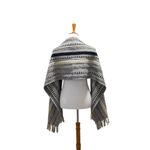 Design Imports Tribal Scarf Cream/Black One Size Black Photo 11