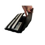 Kut From The Kloth  Black White Striped Slimfold Wallet Vegan Leather NEW Photo 9