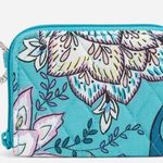 Vera Bradley RFID Petite Zip-Around Wallet -Peacock Garden #81 Photo 0