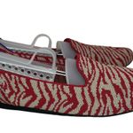 Rothy's Rothy’s The Loafer Women’s 9 Red Zebra Knit Flats Animal Print Limited Edition Photo 0