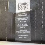 Studio 1940 SZ. 16 Black Button Front Jacket w/White Pin Stripe & Should… Photo 6