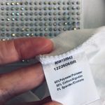 On Twelfth Short Sleeve, Rhinestone Bling Pocket Tee, White, Colorful, Size XL Photo 7