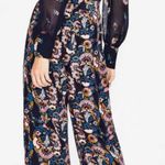 Boden Belgrave Jumpsuit Silk Navy Flourish Scatter Blue Size 6 Photo 1