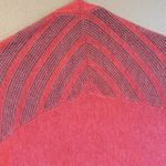 Lole Size SMALL Coral Pink Gray Cozy Elbow Sleeve Shrug Sweater Waterfall Front Photo 6