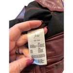 Joie NWT  Burgundy Faux Leather Pant - Size 6 Photo 7