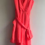 EXPRESS Neon Coral Romper Photo 2