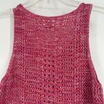 Gap  Pink Crochet Open Knit Tank Top Boho Beachy Racerback Sleeveless Size M Photo 5