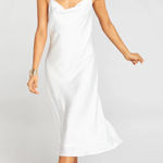 Show Me Your Mumu White stain silky cowl neck dress Photo 0