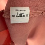 Madewell  Pink Long Sleeve Shift Dress Knee Length Solid Preppy Crepe Photo 9