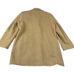 Larry Levine  Pea Coat Italy Camel Hair Vintage Women's Double Breasted Size L 14 Photo 1