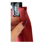 Piazza Sempione Pants Women 8 Red Audrey Slim Leg Capri Trousers Preppy Luxury Photo 5