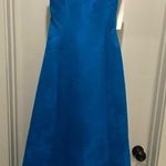Urban Girl NWT Nites VTG Y2K 90s Blue Satin Floral Jacquard Prom Dress Photo 0