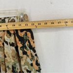 Floral Wide Leg High Waisted Pants Womens Small Yellow Black Photo 2