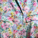 ZARA  Women’s Floral Blazer Small Blue Pink Yellow Flowers NWOT‎ Jacket Photo 6