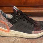 Adidas Ultraboost 19 Black Solar Orange Running Shoes $166 EUC Women's Size 6.5 Photo 1