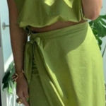 NWT Devotion Twins Khalisi Skirt in Dark Lime Sz. S Green Photo 0
