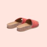 Johnny Was  Coral Solid Stitch Slip On Suede Sandal Size 10 Boho Chic NWT Photo 3