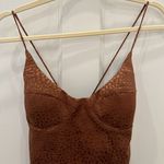 RUNAWAY THE LABEL Runaway Brown Midi Dress Photo 0