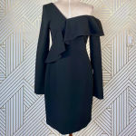 Black Halo Tava Mini Dress in Black Photo 3