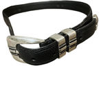 Men's Unbranded Black Leather Belt Size 34 Photo 1