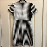 Old Navy  Black White Stripe Short Sleeve Form Fitting Dress - size S Photo 2