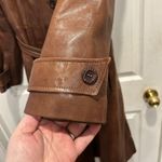 VTG Skin Gear Napa Y Ante Soft Brown Leather Dress Coat With Belt Size M Photo 5