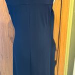 Roz & Ali Navy Sleeveless Dress with Zipper Detail Photo 2