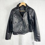 BLANK NYC Revolve Faux Leather Moto Jacket size Small Black Photo 1