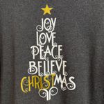 Women's Gray Christmas Graphic T Photo 4